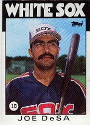 1986 Topps Baseball Cards      313     Joe DeSa